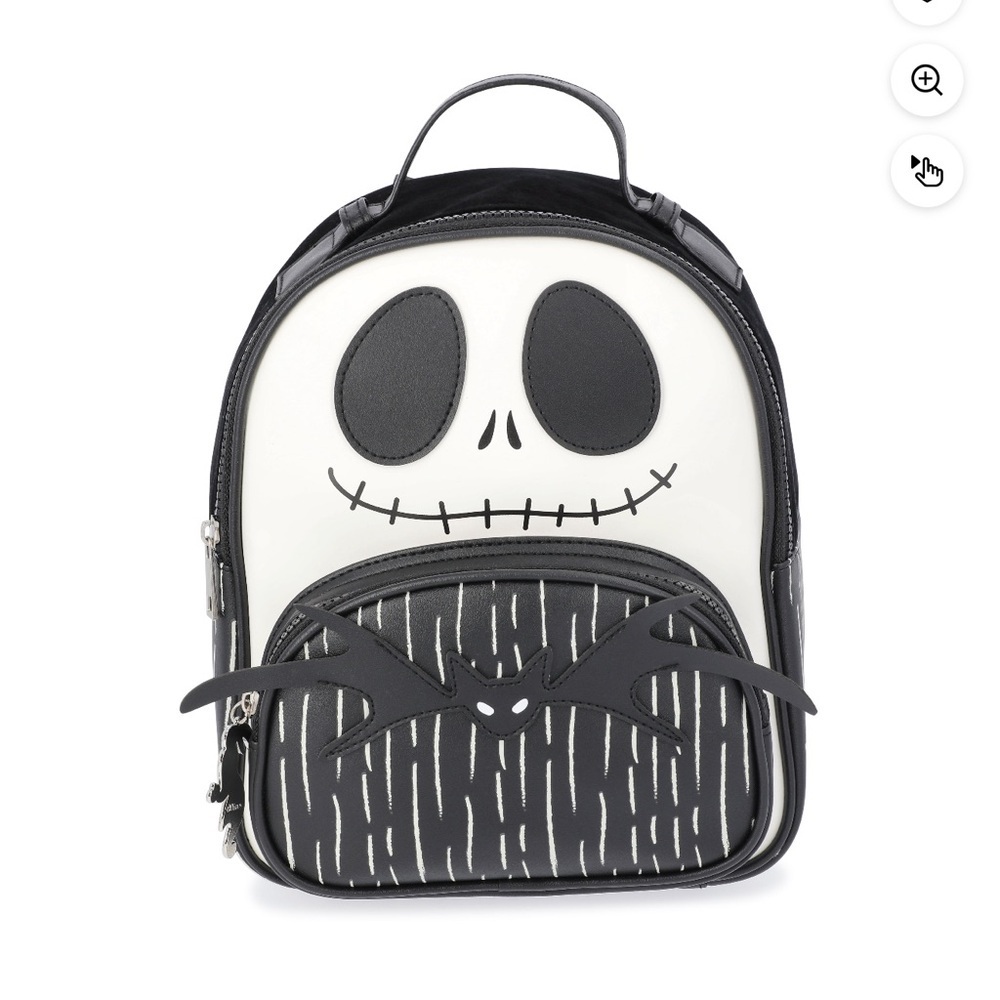 Disney Nightmare Before Christmas Women 10.5 Inch Mini Adjustable Strap Backpack